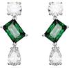 SWAROVSKI ORECCHINI MESMERA, BIANCO E VERDE, PLACCATURA RODIO 5665878