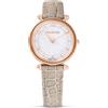 SWAROVSKI OROLOGIO WONDER CRYSTALLINE, CINTURINO IN PELLE BEIGE