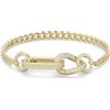 SWAROVSKI BRACCIALE DEXTERA,LINK MISTI PLACCATO ORO GIALLO, XL