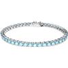 SWAROVSKI BRACCIALE MATRIX TENNIS, TAGLIO TONDO, MEDIO BLU, L