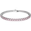 SWAROVSKI BRACCIALE MATRIX TENNIS, TAGLIO TONDO, PICCOLO ROSA, M