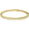 SWAROVSKI BRACCIALE MATRIX TENNIS, TAGLIO TONDO, PICCOLO GIALLO, L