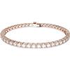 SWAROVSKI BRACCIALE MATRIX TENNIS, TAGLIO TONDO, PICCOLO PLACCATO ORO ROSA, M