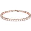 SWAROVSKI BRACCIALE MATRIX TENNIS, TAGLIO TONDO, PICCOLO PLACCATO ORO ROSA, XL