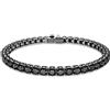 SWAROVSKI BRACCIALE MATRIX TENNIS, TAGLIO TONDO, PICCOLO NERO, M