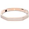 SWAROVSKI BRACCIALE RIGIDO DEXTERA, FORMA OTTAGONALE PLACCATO ORO ROSA, L