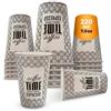 Weemex 50 Bicchieri usa e getta da caffè | Bicchieri da asporto | Bicchieri di carta per eventi, uffici o locali da 220 ml senza coperchi, bicchieri da tè | Bicchieri per bevande calde (50)
