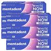 Mentadent White Now Revitalize Dentifricio Sbiancante Contro Ingiallimento Denti per Smalto Naturale Sbiancamento Temporaneo - 6 Flaconi da 75ml