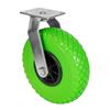 WAGNER Ruota girevole - ANTOFORATURA - ruota in poliuretano espanso, diametro Ø ruota 260 mm, cerchio 75 mm, piastra di fissaggio 115 x 110 mm, portata 100 kg - 04826601