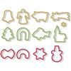 Tescoma Delicia Tagliabiscotti Di Natale in Anello, Plastica, 13 Pezzi