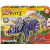 Educa - Triceratops Puzzle 3D Creature Cartone | Puzzle Dinosauro 3D | Educa crea giochi educativi per migliorare l'agilità mentale, la velocità e, soprattutto, il divertimento ! (19183)