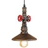PETITES ECREVISSES Lampadario Industriale Vintage Soffitto del Tubo D'acqua, Retro Lampada a Sospensione Metallo E27 Plafoniera Illuminazione Creativo