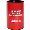 Fisura- Originale salvadanaio con messaggio.Grande salvadanaio in acciaio per adulti.Salvadanaio in peltro per regali. (XXL Palabrotas, rosso)