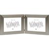 Deknudt Frames S41VD1-H2H -10.0X15.0 - Cornice portafoto Doppia, in Formato Orizzontale, Colore Argento 19,4 x 15,1 x 1,6 cm