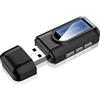 Nizirioo Adattatore Bluetooth Audio USB 5.0: Nizirioo 2 in 1 Wireless Chiavetta Bluetooth con Cavo da 3,5 mm, Portatile Bluetooth Trasmettitore per Auto TV PC Impianto Stereo, Plug And Play