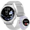 niolina Smartwatch Donna 1.19'' Orologi Intelligenti con Bluetooth Chiamatee/2 Cinturini/Contapassi/Notifiche Messaggi/Assistente Vocale/SpO2/Calcolatori/Orologio Fitness per Android/iOS,Regalo