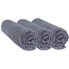 Easy dort Set di 3 fodere Jersey cotone - 40 x 80 estensibile a 40 x 90 - Grigio