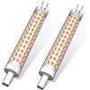DoRight Lampadina R7S 118mm a LED, 15W LED R7S Lampadina Lineare J118 Equivalente 150W Lampada Alogena, Bianco Calda 3000K, 118mm Slim Doppio Effetto Lineare, Non Dimmerabile, 2 Pezzi