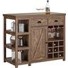 SoBuy Credenza buffet con 3 vani a giorno Isola cucina Tavolo bar Stile industriale vintage 110x55x95 cm SVW20-N