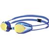 arena Tracks Junior Mirror Occhialini Nuoto da Gara Anti-Appannamento per Bambini, Occhialini Piscina con Protezione UV, 4 Ponti Nasali Intercambiabili, Guarnizioni in Silicone