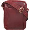 STILORD 'Harry' Borsello Uomo Tracolla in Pelle Borsa Messenger Piccola in Cuoio Vintage Borsa tablet 10.1. pollici, Colore:rosso