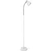 Bel Air Home - Lampada da Terra Megara, Piantana Moderna in Metallo con Testa Regolabile per Salotto e Camera da Letto (BIANCO)