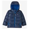 Patagonia Baby Hi-Loft Down Sweater Hoody New Navy Piumino Blu Jr