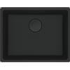 Franke PRONTA CONSEGNA - Franke: Lavello una vasca Vasche Sottotop Maris MRG 110-52 125.0686.715 finitura fragranite black matt da 55.3x43.3 cm