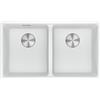 Franke: Lavello due vasche Vasche Sottotop Maris MRG 120-35-35 125.0686.735 finitura fragranite bianco da 75.3x43.3 cm