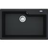 Franke Lavello una vasca Vasche Sopratop Urban UBG 610-72 114.0686.801 finitura fragranite nero da 78x50 cm