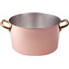 AGNELLI Casseruola Alta Rame Stagnato 2 Maniglie Cm 24