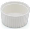 Le Coq Porcelaine LE COQ Efeso Stampo soufflè festonato color avorio D. 8,5 cm H. 4 cm - Confezione 12 pezzi