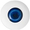 Le Coq Porcelaine LE COQ Abyssos Pasta Bowl bianca matt e blu D. 22 cm H. 4 - Confezione 6 pezzi