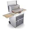 Pianeta Grill Barbecue Cubo a legna o carbonella con carrello Pianeta Grill