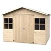 DÉCOR ET JARDIN Casetta in legno da giardino decor et jardin lopun in abete bianco nordico 289x202x210 cm