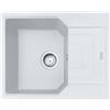 Franke Lavello una vasca con gocciolatoio Urban Incasso UBG 611-62 114.0686.744 finitura fragranite bianco da 62x50 cm