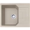 Franke Lavello una vasca con gocciolatoio Urban Incasso UBG 611-62 114.0686.740 finitura fragranite sahara da 62x50 cm