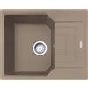Franke Lavello una vasca con gocciolatoio Urban Incasso UBG 611-62 114.0686.743 finitura fragranite oyster da 62x50 cm