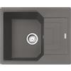 Franke Lavello una vasca con gocciolatoio Urban Incasso UBG 611-62 114.0686.745 finitura fragranite stone grey da 62x50 cm