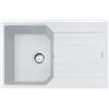 Franke Lavello una vasca con gocciolatoio Urban Incasso UBG 611-78 114.0686.751 finitura fragranite bianco da 78x50 cm