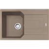 Franke Lavello una vasca con gocciolatoio Urban Incasso UBG 611-78 114.0686.750 finitura fragranite oyster da 78x50 cm