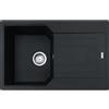 Franke Lavello una vasca con gocciolatoio Urban Incasso UBG 611-78 114.0686.749 finitura fragranite nero da 78x50 cm