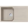 Franke PRONTA CONSEGNA - Franke: Lavello una vasca con gocciolatoio Urban Incasso UBG 611-86 114.0686.754 finitura fragranite sahara da 86x50 cm