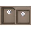 Franke PRONTA CONSEGNA - Franke Lavello due vasche Urban Incasso UBG 620-78 114.0686.765 finitura fragranite oyster da 78x50 cm
