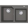 Franke PRONTA CONSEGNA - Franke Lavello due vasche Urban Incasso UBG 620-78 114.0686.767 finitura fragranite stone grey da 78x50 cm