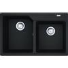 Franke Lavello due vasche Urban Incasso UBG 620-78 114.0686.764 finitura fragranite nero da 78x50 cm