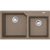 Franke PRONTA CONSEGNA - Franke: Lavello due vasche Urban Incasso UBG 620-86 114.0686.772 finitura fragranite oyster da 86x50 cm