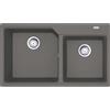 Franke: Lavello due vasche Urban Incasso UBG 620-86 114.0686.773 finitura fragranite stone grey da 86x50 cm
