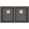 Franke: Lavello due vasche Vasche Sottotop Maris MRG 120-35-35 125.0686.733 finitura fragranite stone grey da 75.3x43.3 cm