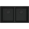 Franke PRONTA CONSEGNA - Franke: Lavello due vasche Vasche Sottotop Maris MRG 120-35-35 125.0686.731 finitura fragranite black matt da 75.3x43.3 cm